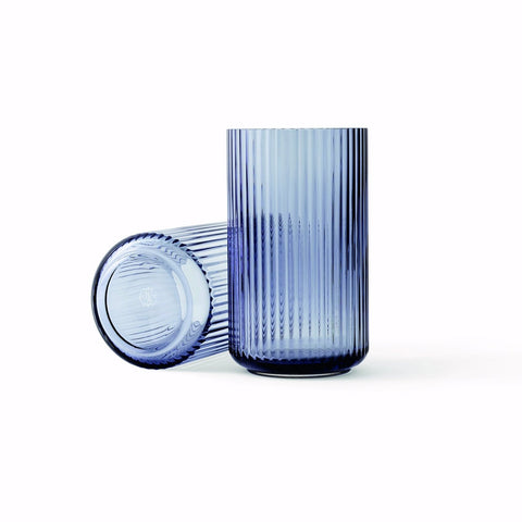 Lyngby Glass Vase - Midnight Blue