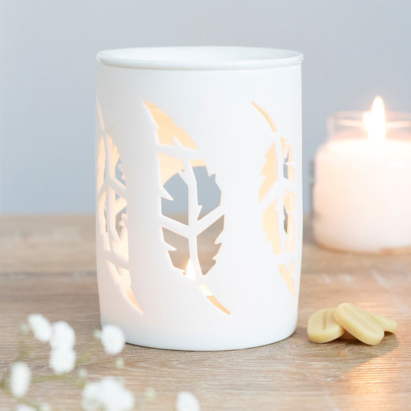 Wax/Oil Burner - White Feather