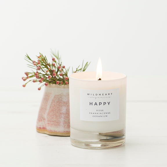 Wildheart Organics Aromatherapy candle - Happy