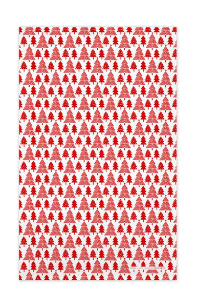 Tea towel & Dishcloth Bundle | Red Christmas